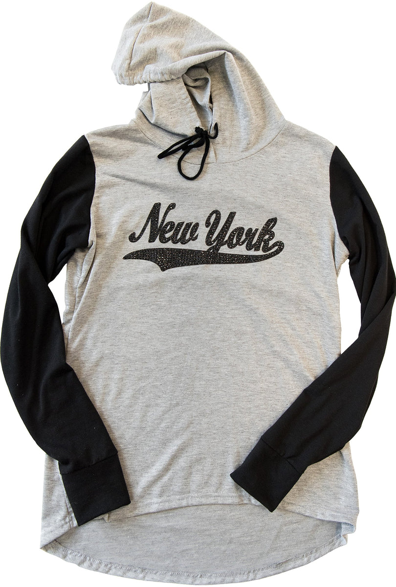 BLACK New York Yankees New Hoodie Rhinestone Pullover Hoodie Sz Sm - 5X  Unisex