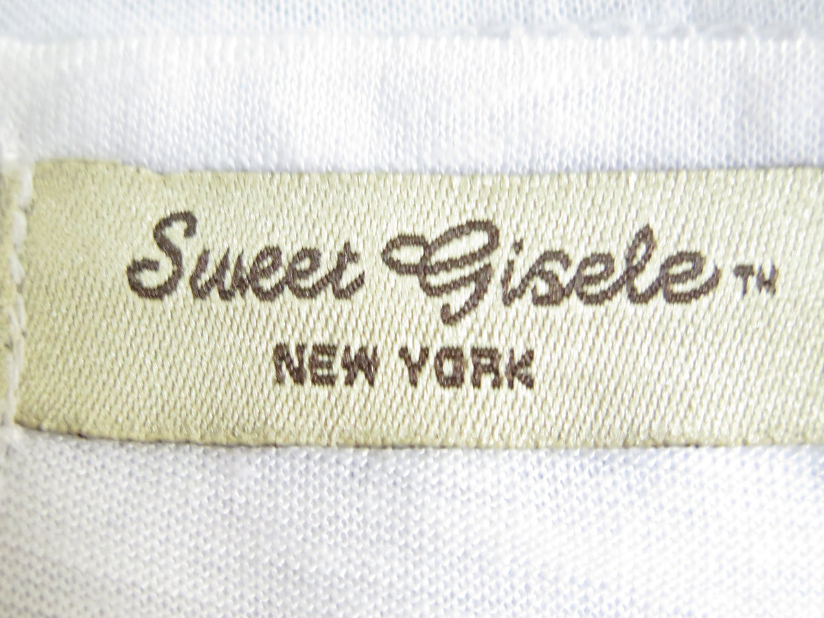 Sweet Gisele  Las Vegas Strip Collage Gray V Neck T Shirt
