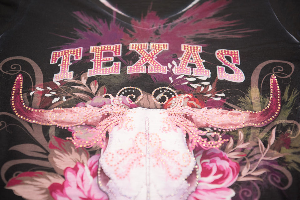 Texas Western Cow Skull T-Shirt
