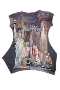 City That Never Sleeps NYC Bling-Embellished Tunic - Sweet Gisele