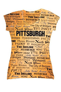 Pittsburgh Soft Vneck Tshirt