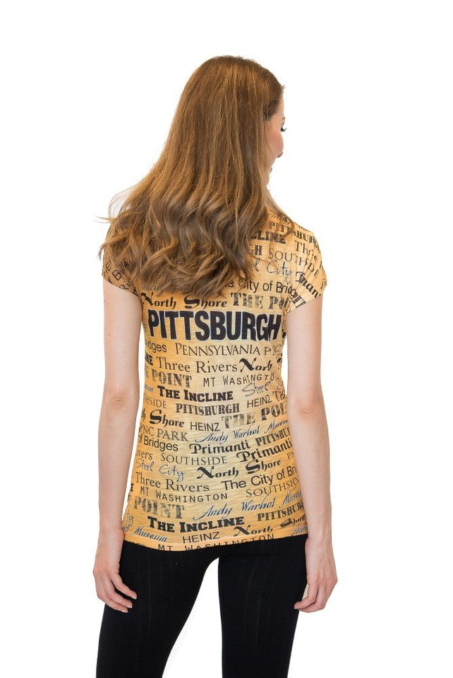 Pittsburgh Soft Vneck Tshirt