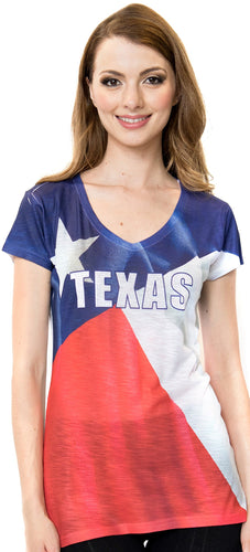 Texas Flag V-Neck Shirt