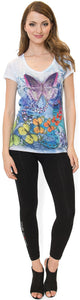 Butterfly V-Neck T-Shirt