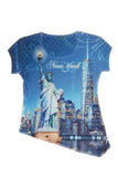NYC Lady Liberty Bling-Embellished Half-Tunic - Sweet Gisele