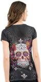 Sugar Skull V-Neck T-Shirt