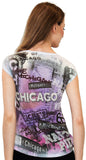 Chicago Tunic Purple T-Shirt