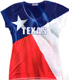 Texas Flag V-Neck Shirt