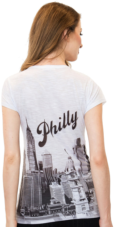 Philly V-Neck Short-Sleeved T-Shirt