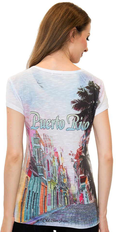 Puerto Rico Vneck T-Shirt