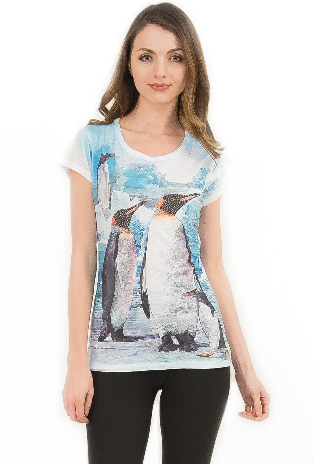 Penguin V Neck T Shirt