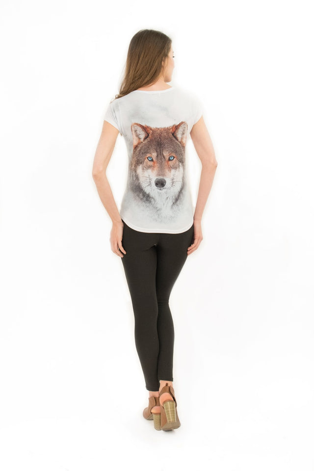 Minnesota Wolf Inspired Round-Bottom T-Shirt - Sweet Gisele
