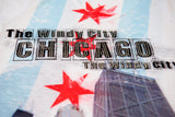 Chicago Flag Skyline V-Neck T-Shirt